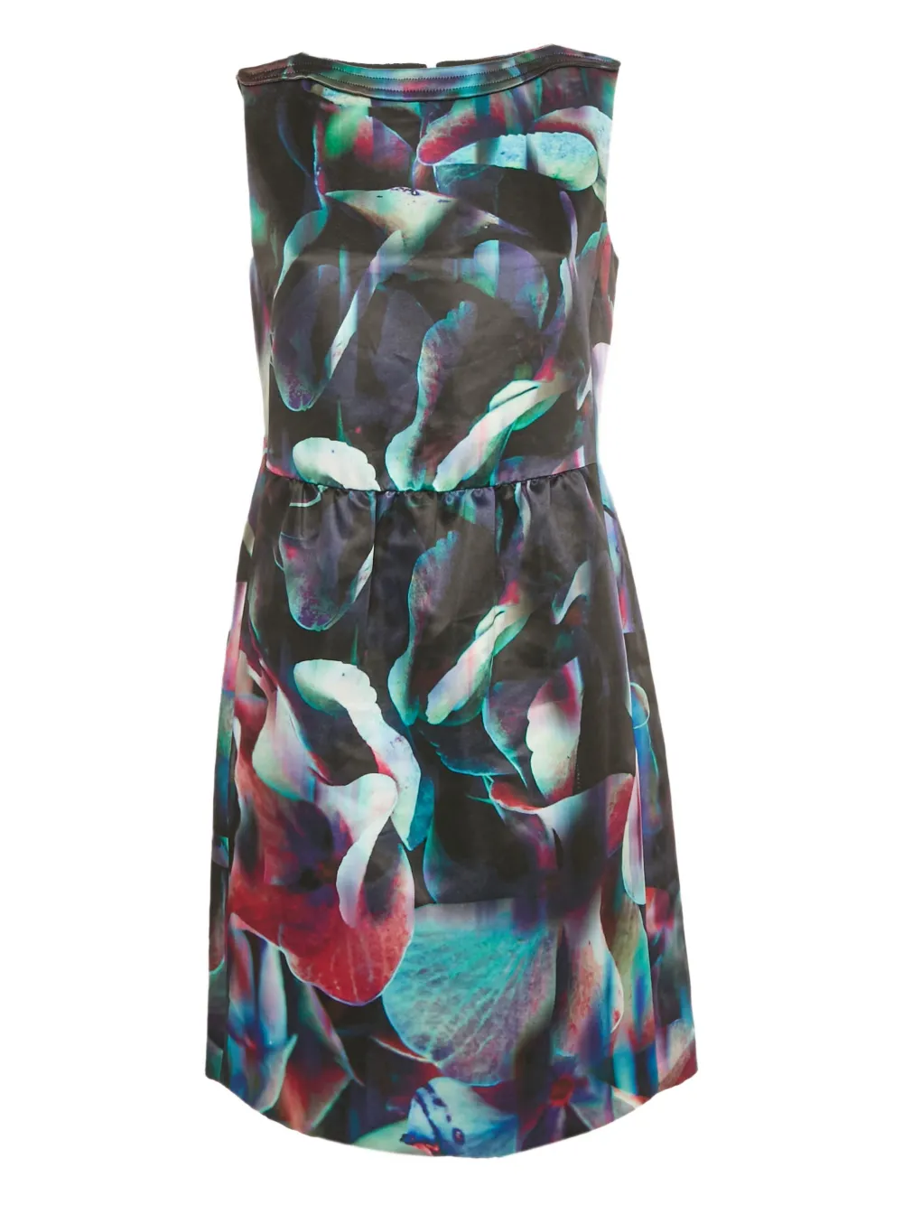 Emporio Armani Pre-Owned sleeveless print mini dress - Nero