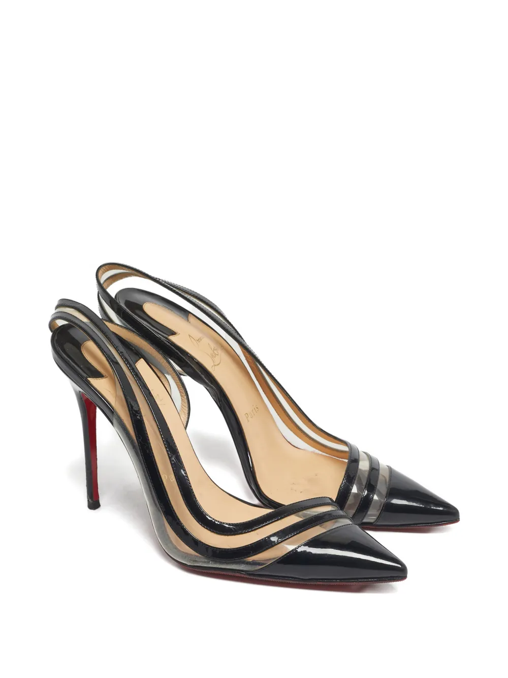 Christian Louboutin Pre-Owned Paralili patent leather court shoes - Zwart