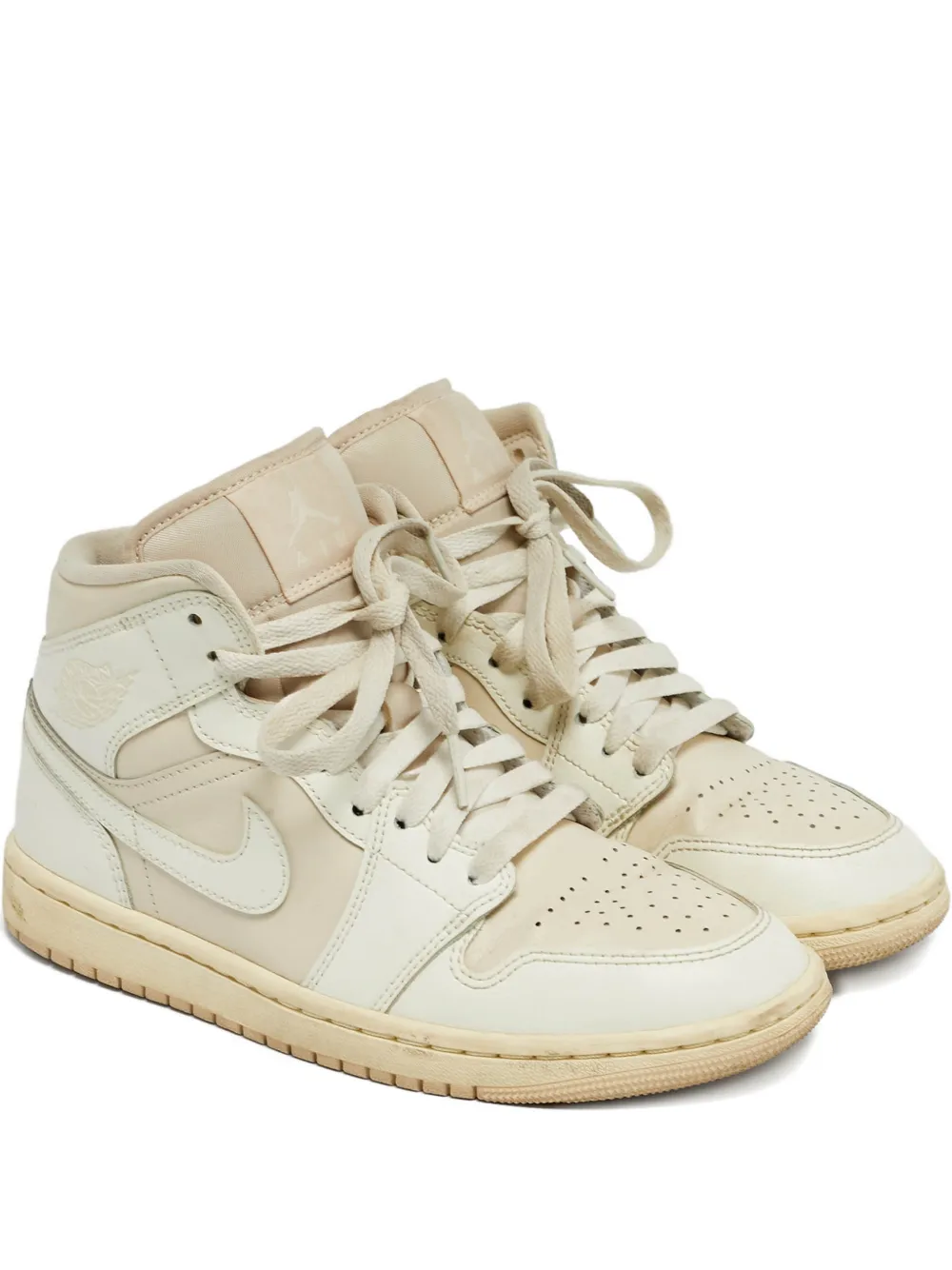 Jordan air jordan 1 leather sneakers - Toni neutri