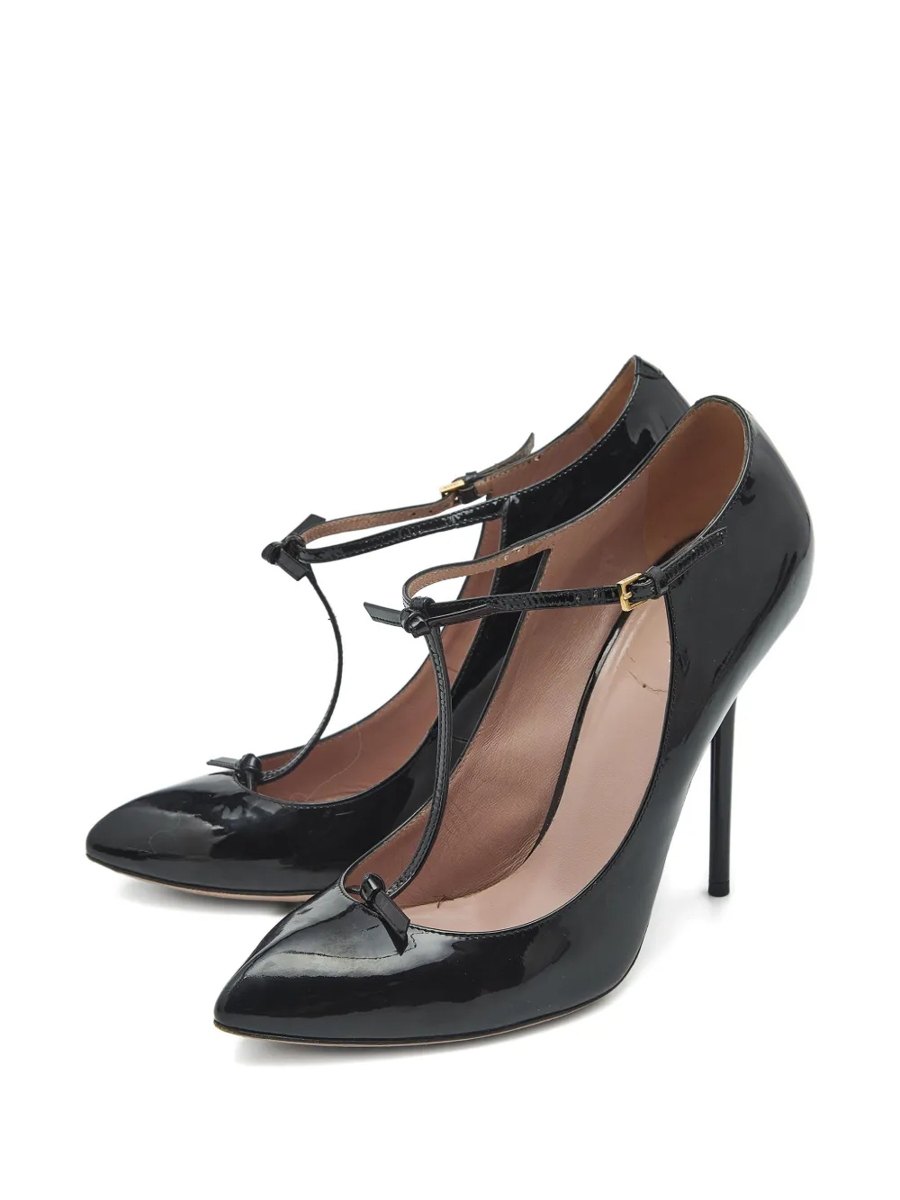 Gucci Pre-Owned Beverly T-strap pumps - Zwart