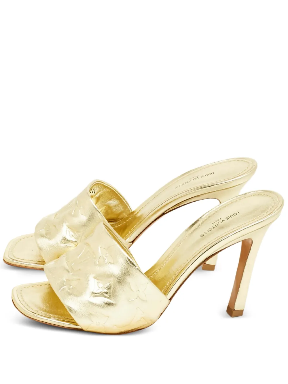Louis Vuitton Pre-Owned Revival monogram leather sandals - Gold