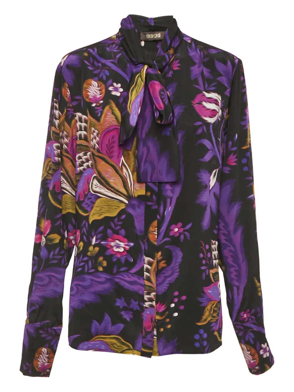 Roberto Cavalli floral-print blouse - Viola
