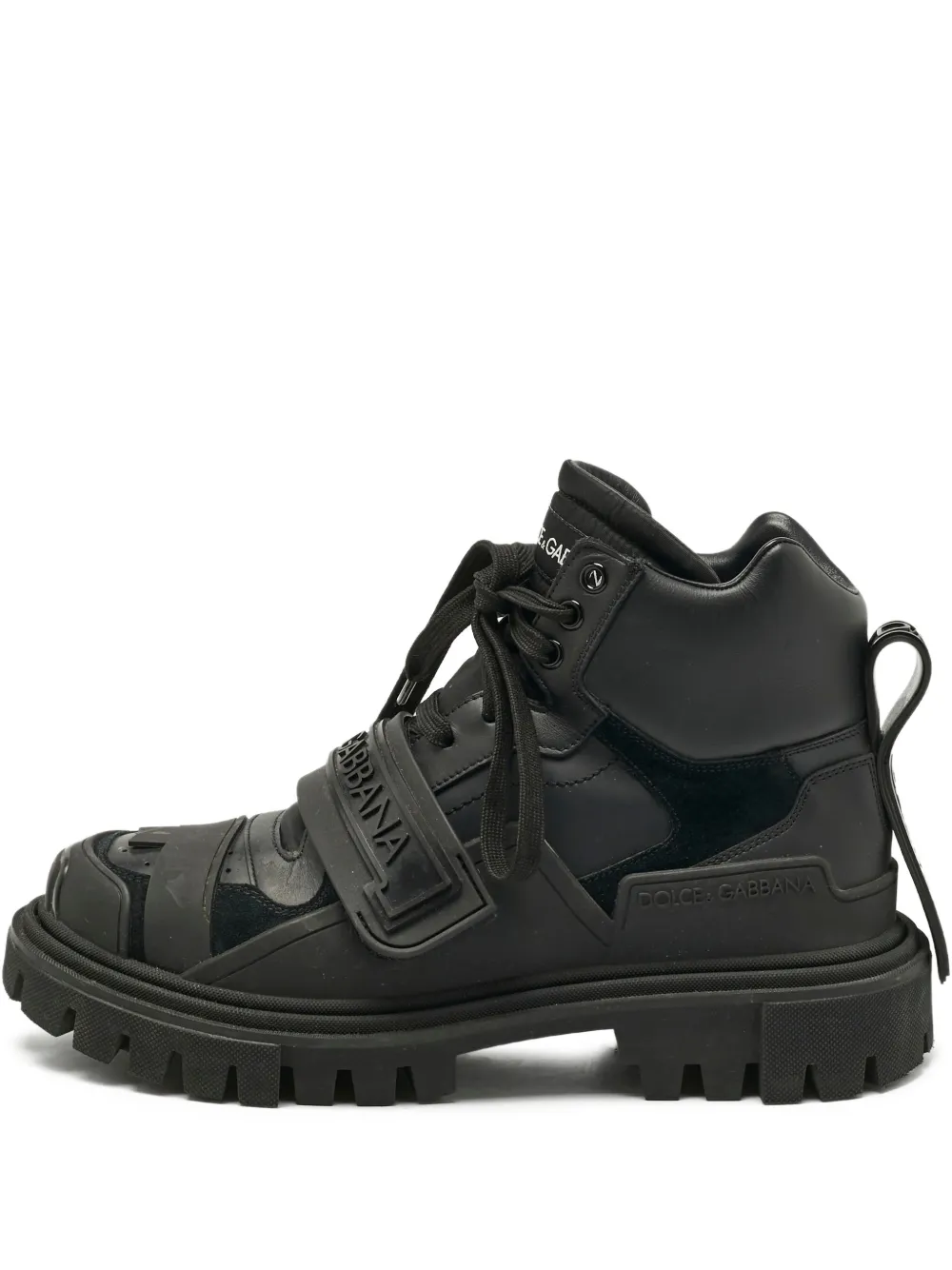 Dolce & Gabbana Pre-Owned logo-detail boots - Schwarz