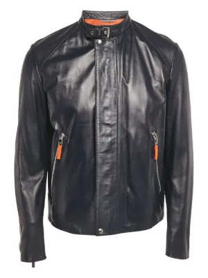 Christian Dior Pre-Owned 2024 レザーライダースジャケット | レッド