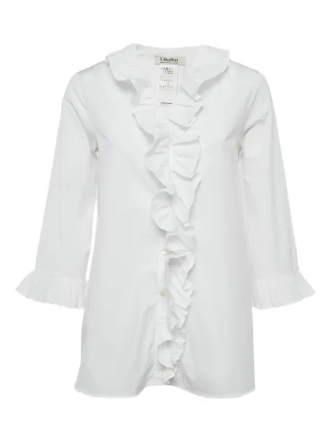 'S Max Mara ruffle buttoned shirt