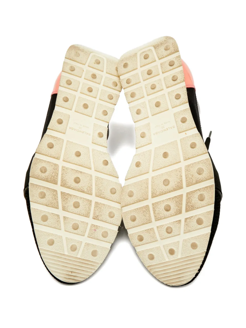 Balenciaga Pre-Owned 38 race runner calf leather sneakers - Zwart