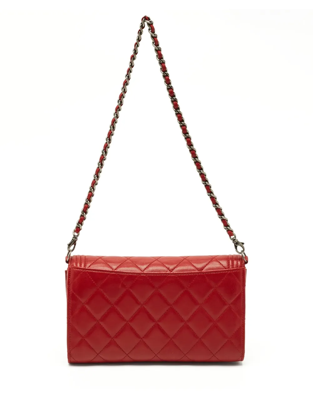 CHANEL Pre-Owned 2014-2015 pre-owned Boy Chanel mini schoudertas - Rood