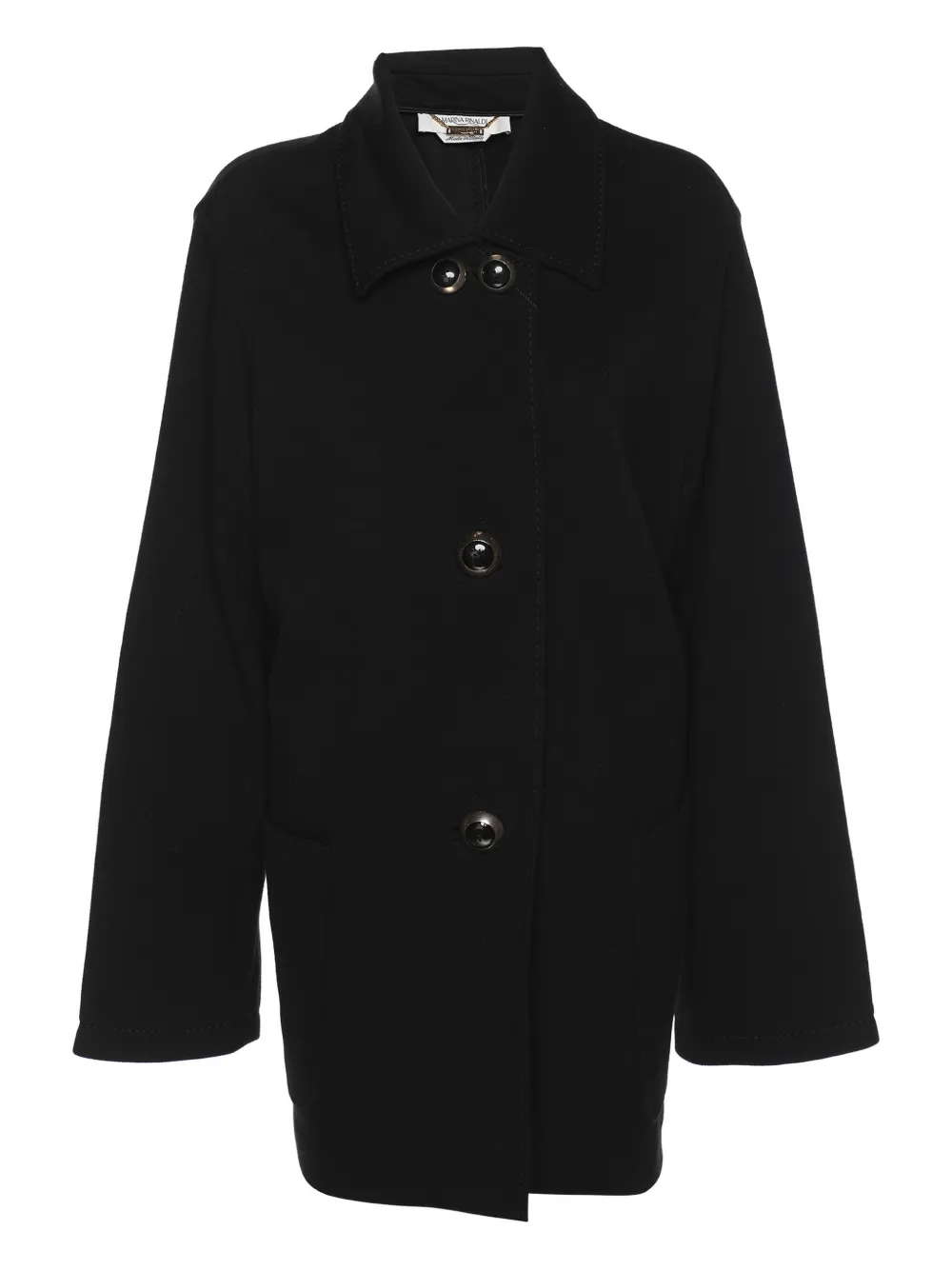 Marina Rinaldi Cappotto monopetto - Nero