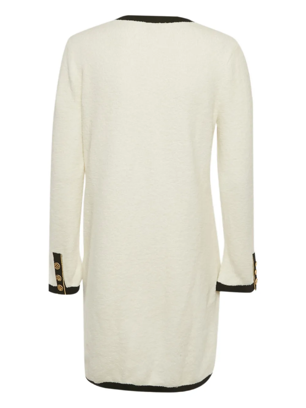 CHANEL Pre-Owned long-sleeve patch-pocket dress - Beige