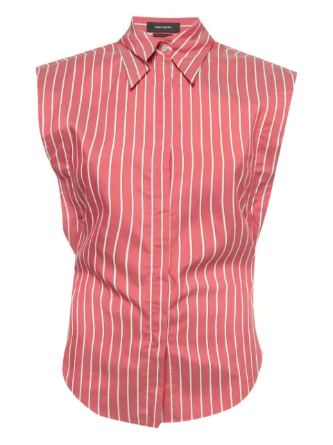 ISABEL MARANT Enza striped silk shirt