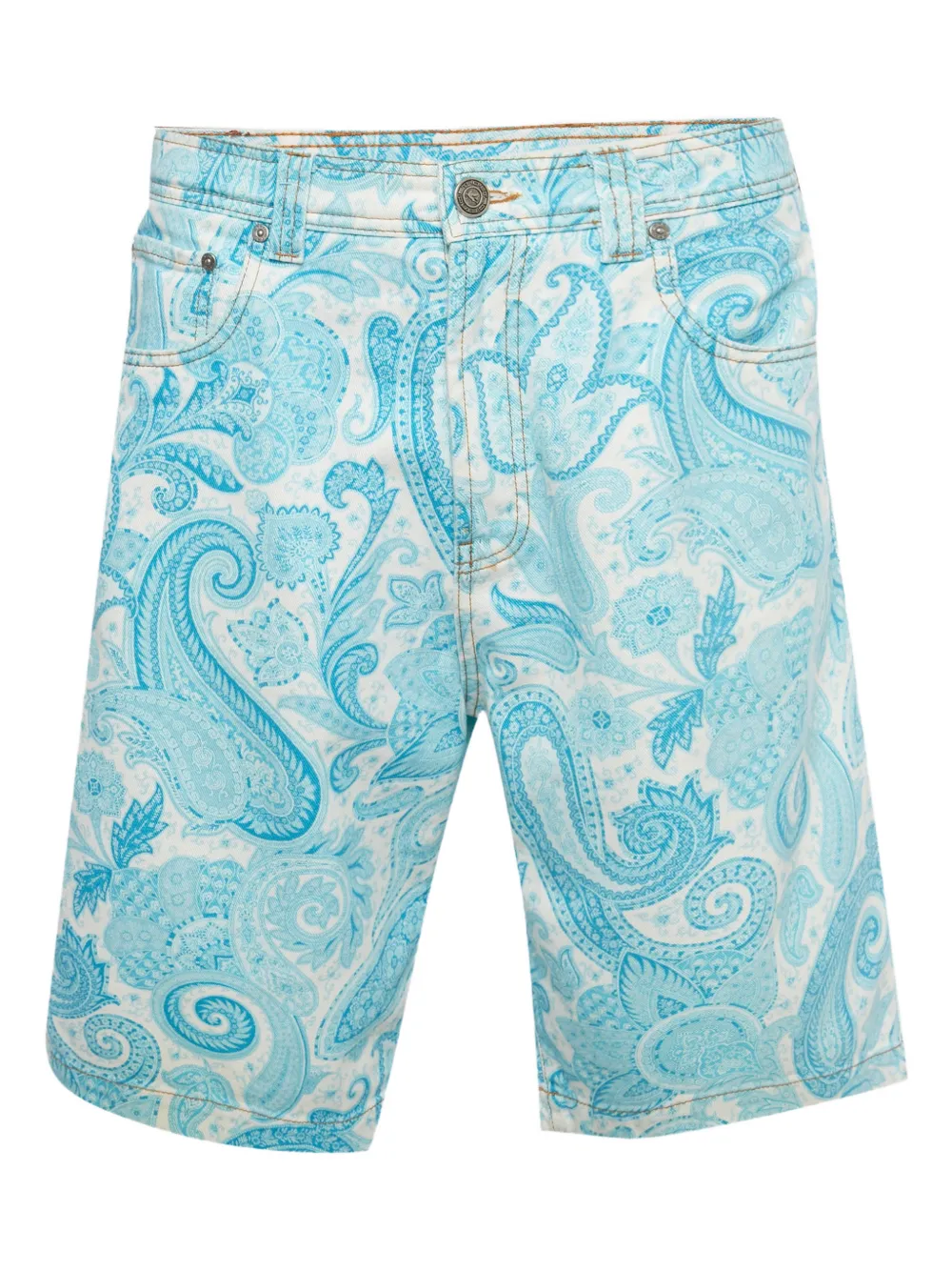 Etro Pre-Owned bermuda à imprimé cachemire | blanc | Image 1