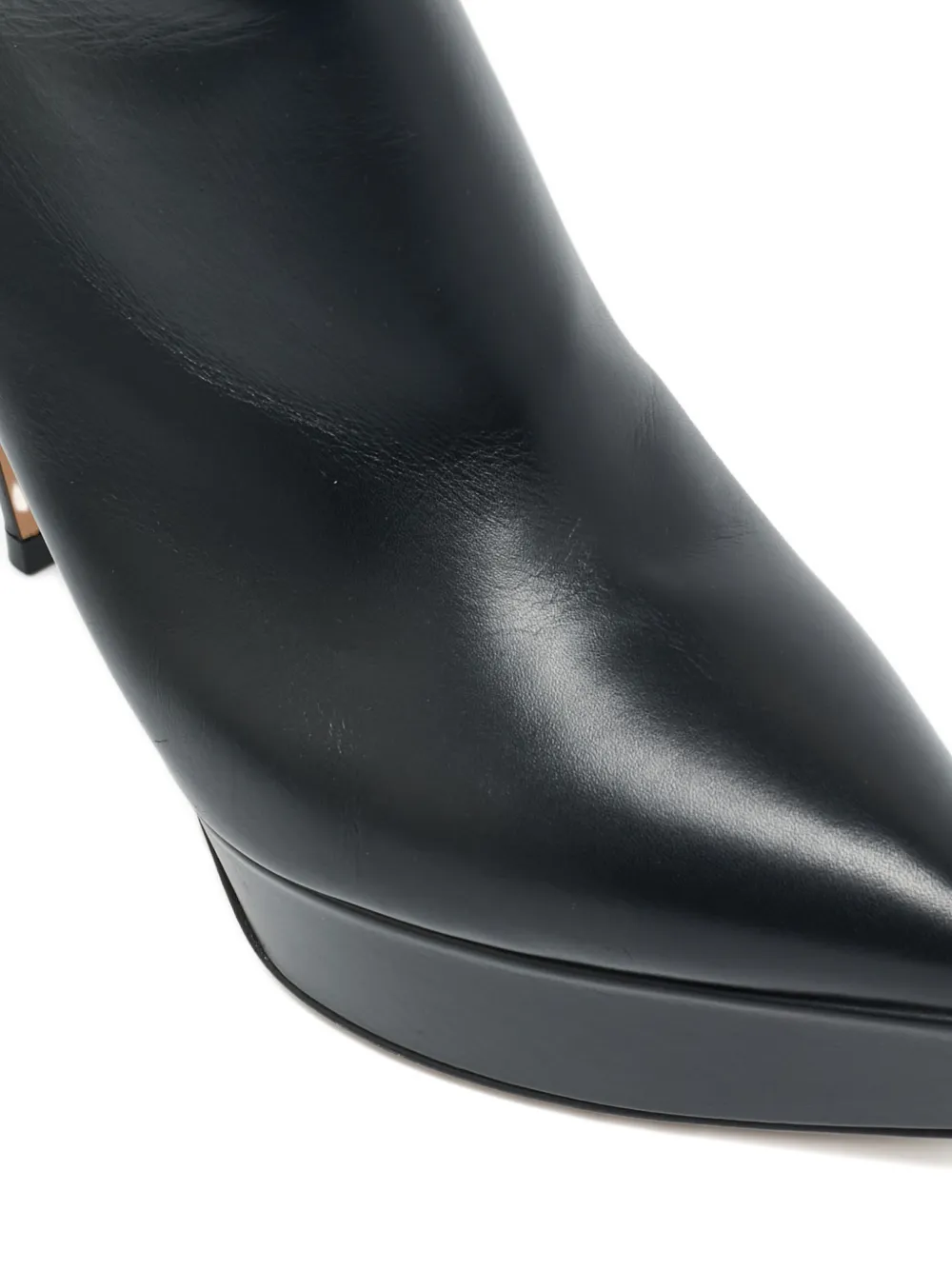 Gianvito Rossi Dasha platform leather boots - Zwart