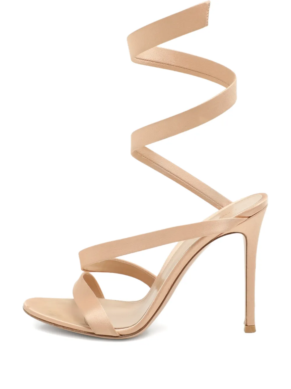 Pre-owned Gianvito Rossi Opera Twirl-ankle Sandals In Neutral