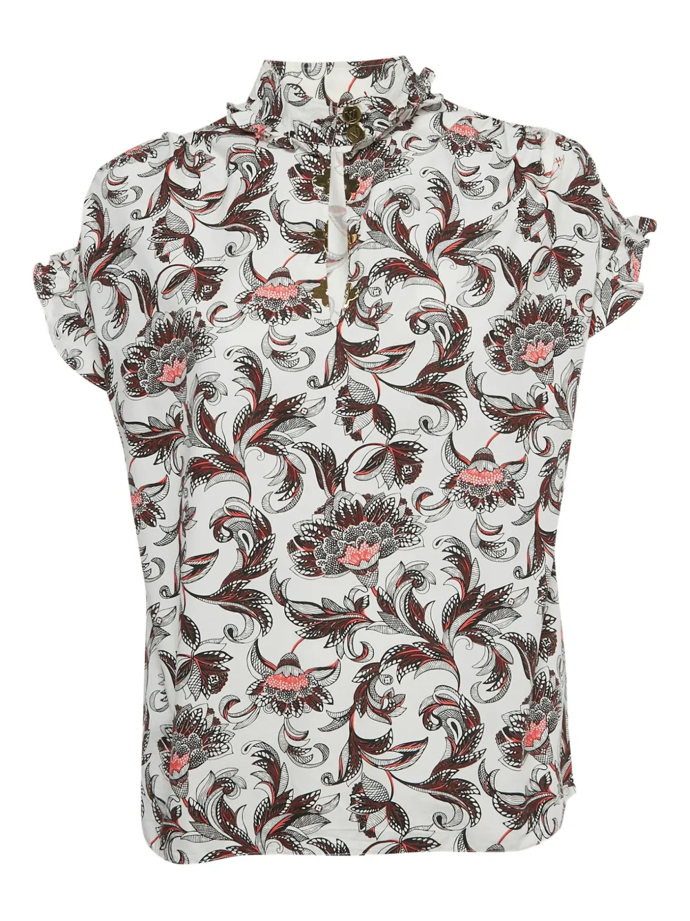 Louis Vuitton Pre-Owned floral-print top - Bianco