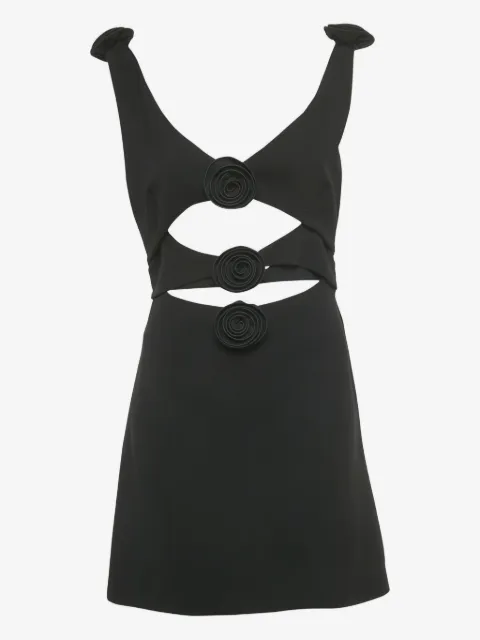 Magda Butrym cut-out floral appliqué mini dress