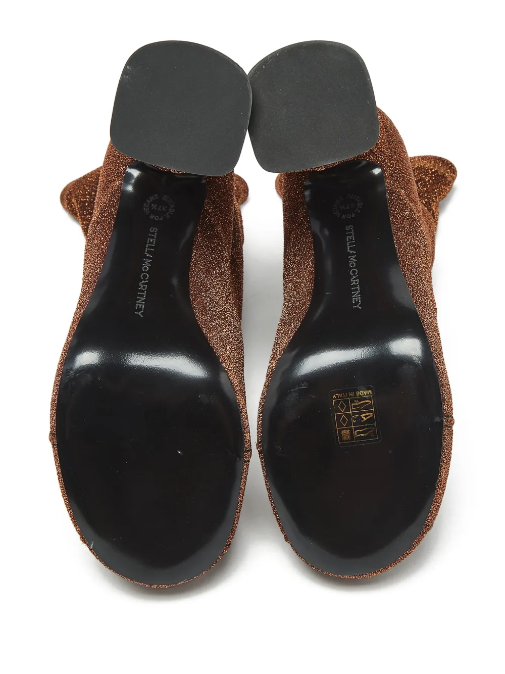 Stella McCartney Pre-Owned Groove lurex ankle boots - Bruin