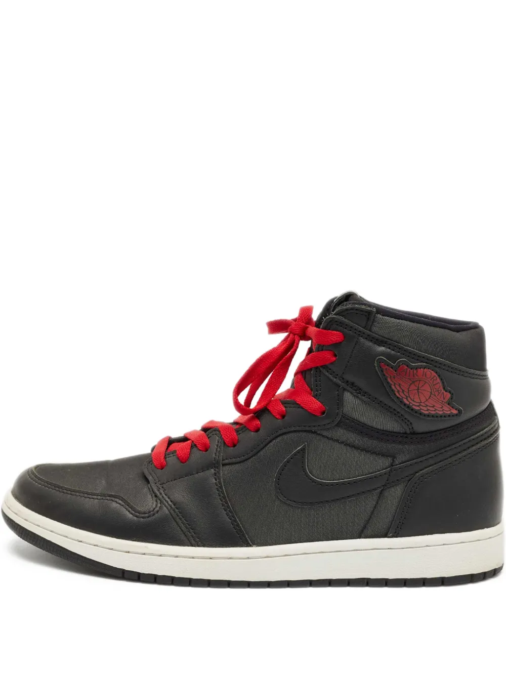 Jordan 1 Retro High OG leather high-top sneakers | Black | Image 1