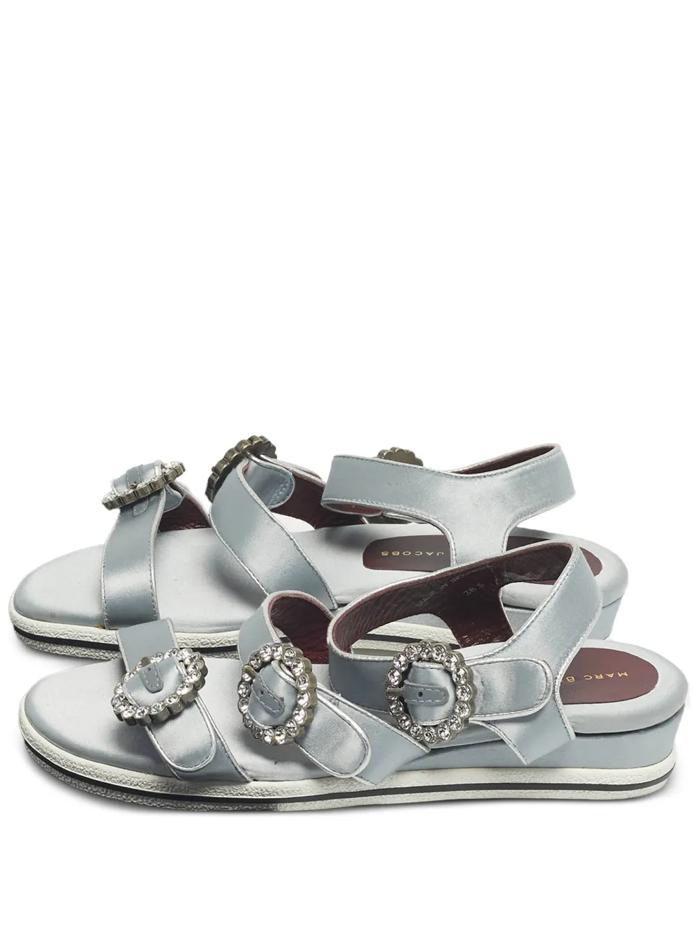 Marc By Marc Jacobs crystal-embellished sandals - Grigio