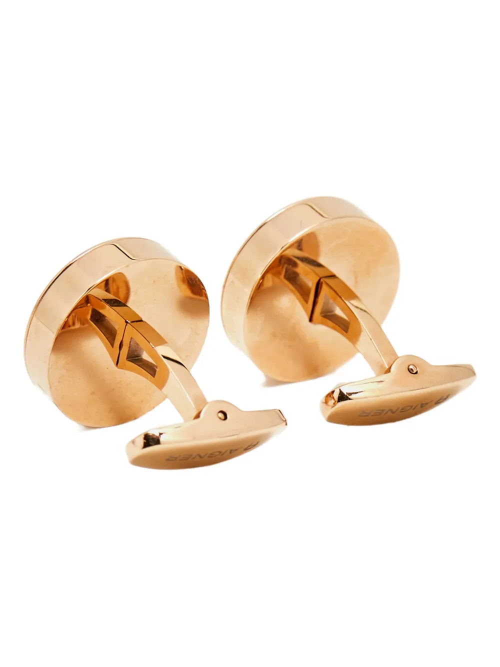 Aigner Vintage logo-motif circular cufflinks | Image 2
