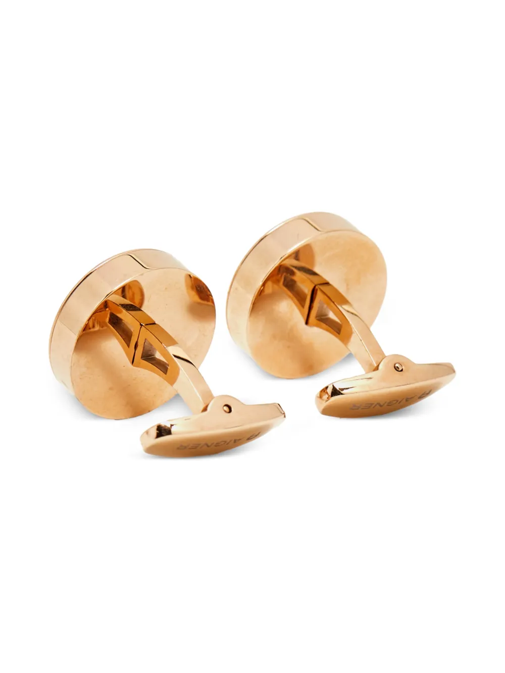 Aigner Vintage logo-motif circular cufflinks | Image 2