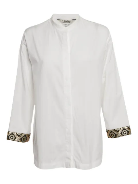 'S Max Mara cotton trim shirt