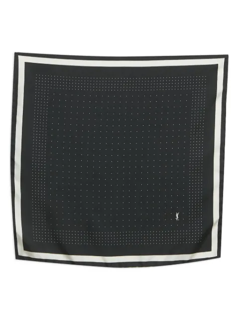 Saint Laurent Pre-Owned dots silk pocket square handkerchief