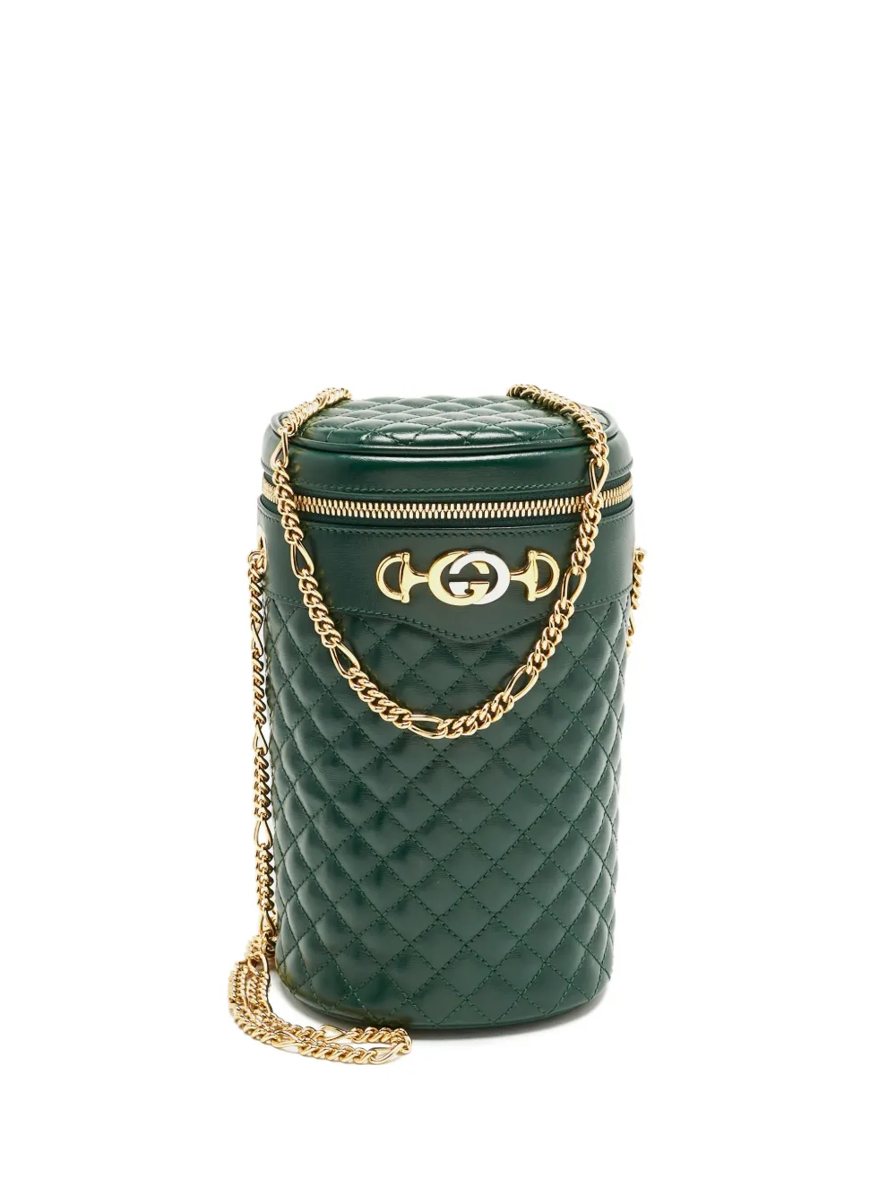 Gucci Pre-Owned quilted chain-strap shoulder bag - Verde