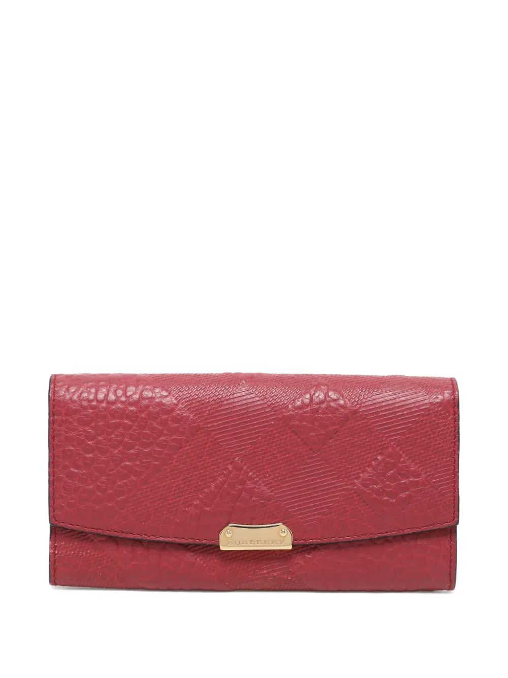 Burberry Pre-Owned embossed-leather wallet | rojo | Image 1