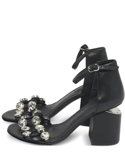 Alexander Wang Abby crystal-embellished leather sandals