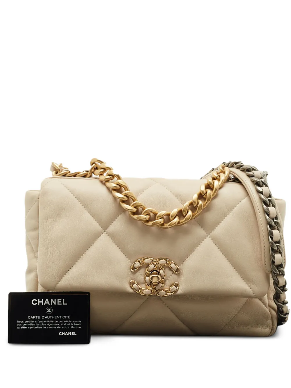 CHANEL Pre-Owned Borsa a spalla trapuntata piccola - Toni neutri