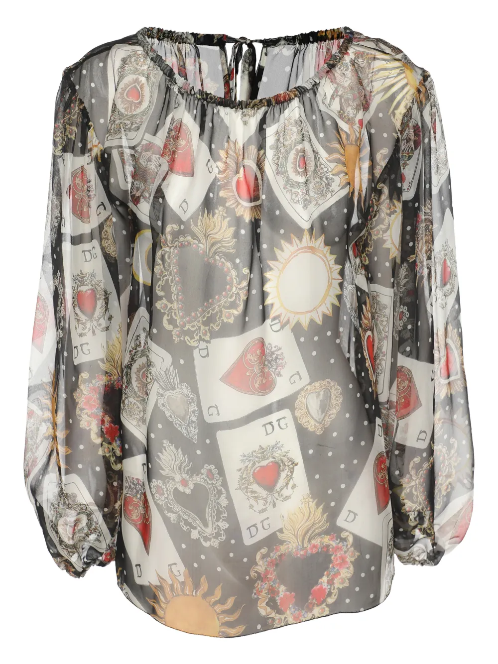 Dolce & Gabbana Pre-Owned Blusa con stampa - Nero