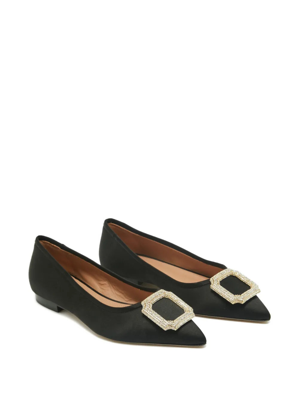 Malone Souliers embellished ballet flats - Zwart