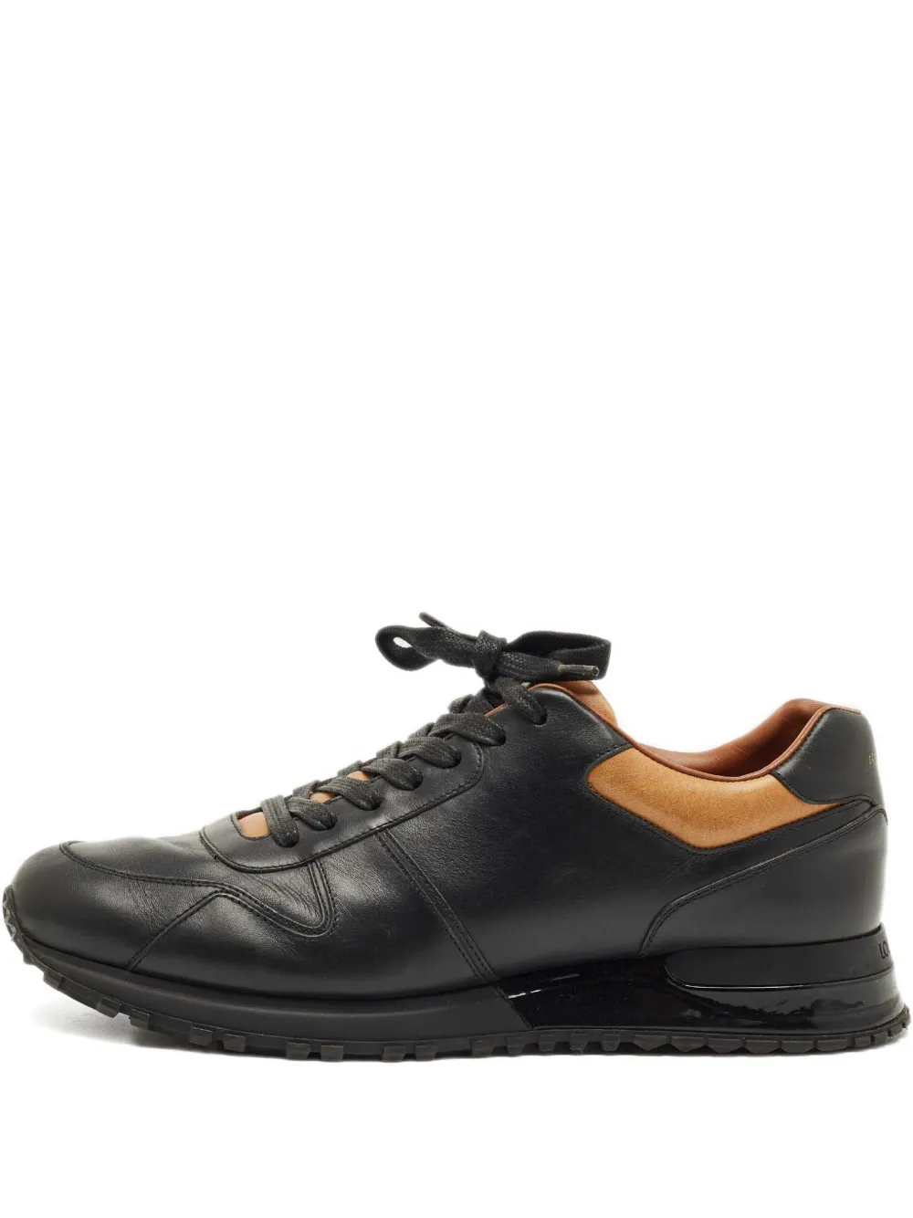 Louis Vuitton Pre-Owned Run leather sneakers - Schwarz