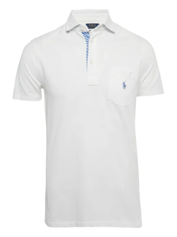 新品Polo Ralph Lauren スリムフィット ポロシャツ ホワイト Polo Ralph Lauren Vintage スリムフィット ポロシャツ | ホワイト