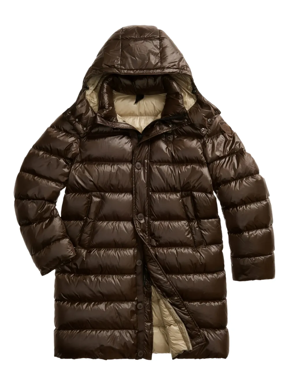 Blauer Carver hooded puffer coat | Brown | Image 1