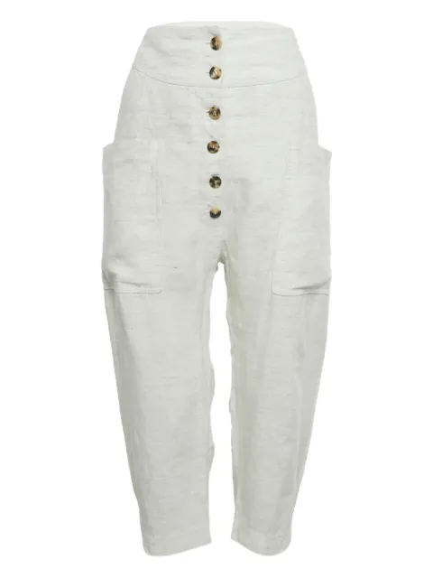 Celine Pre-Owned buttoned linen trousers