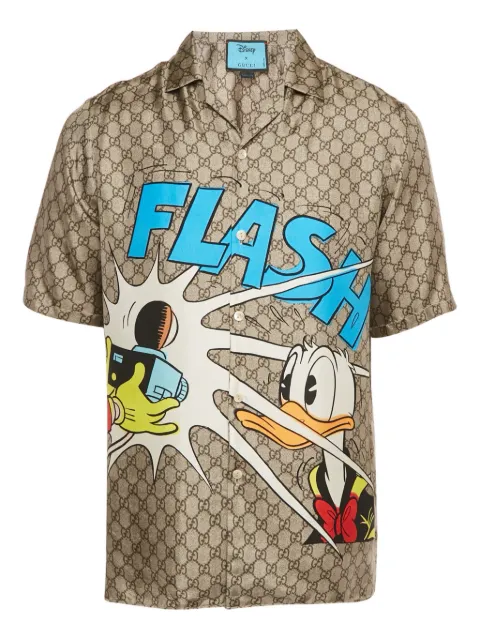 Gucci Pre-Owned x Disney GG-pattern shirt