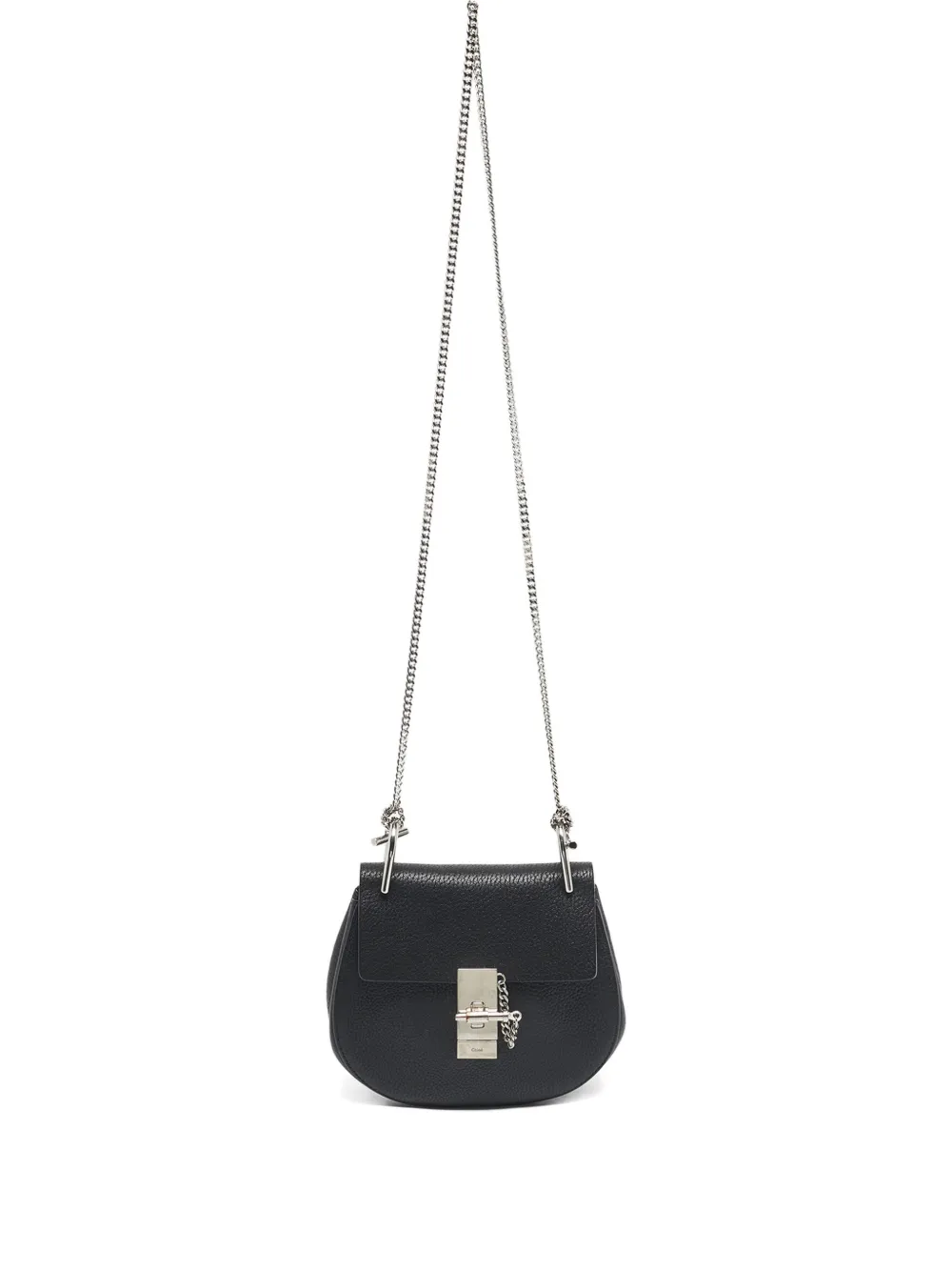 Chloé Pre-Owned Borsa a spalla Drew mini in pelle - Nero