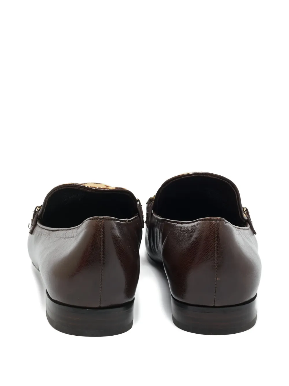 Tory Burch calf hair chain loafers - Bruin