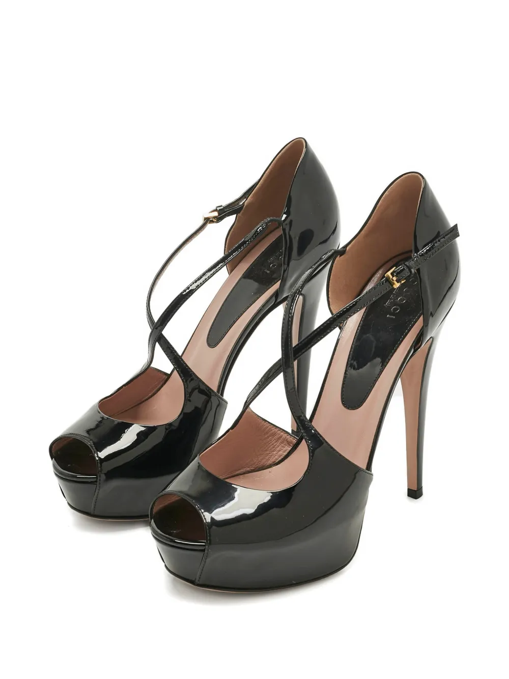 Gucci Pre-Owned peep-toe pumps - Zwart