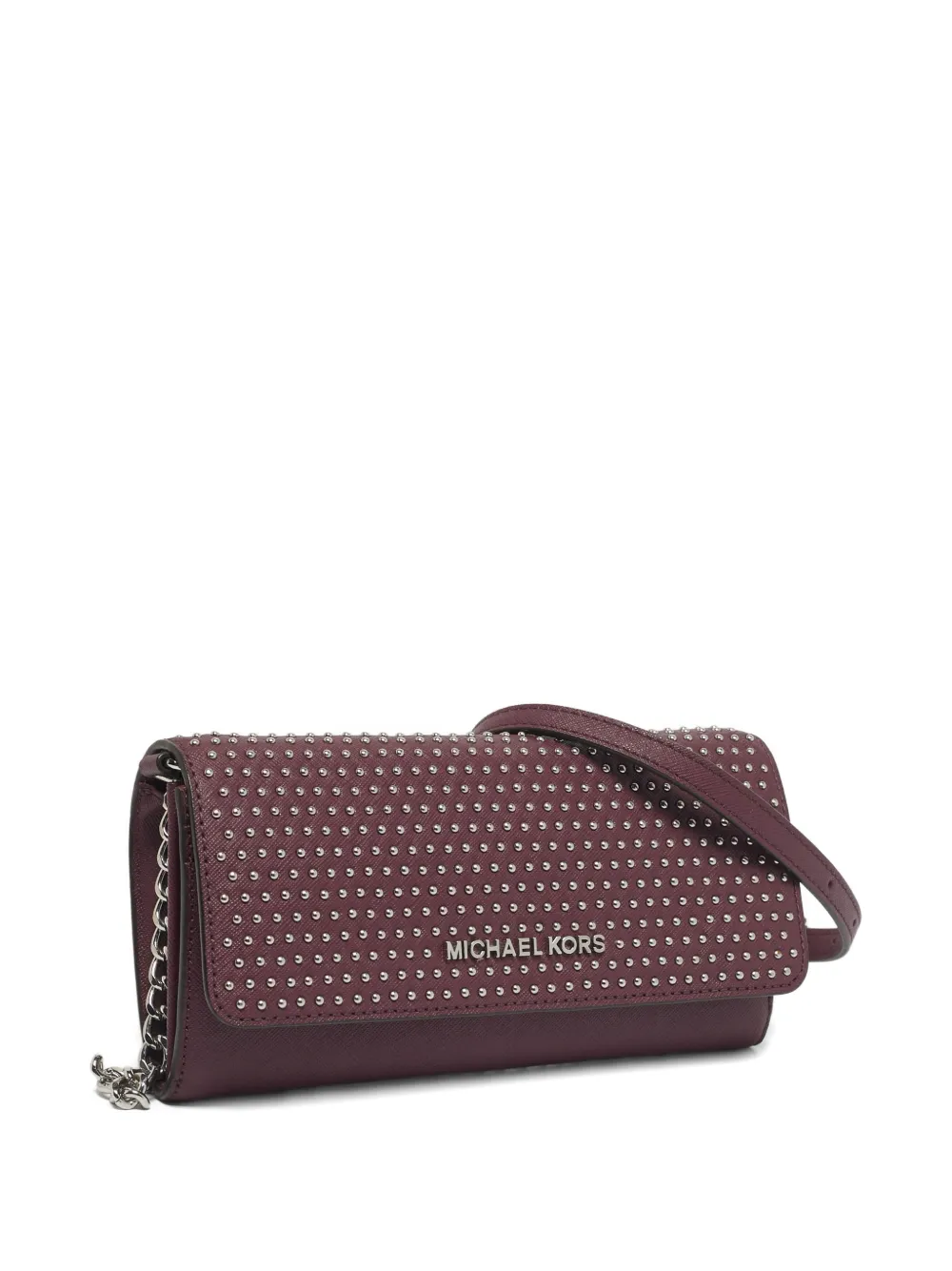 Michael Kors Vintage leather studded flap wallet - Viola