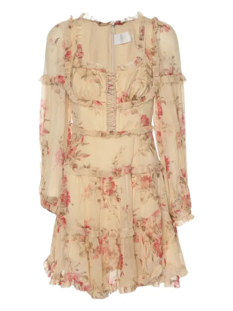 ZIMMERMANN floral-detail mini dress