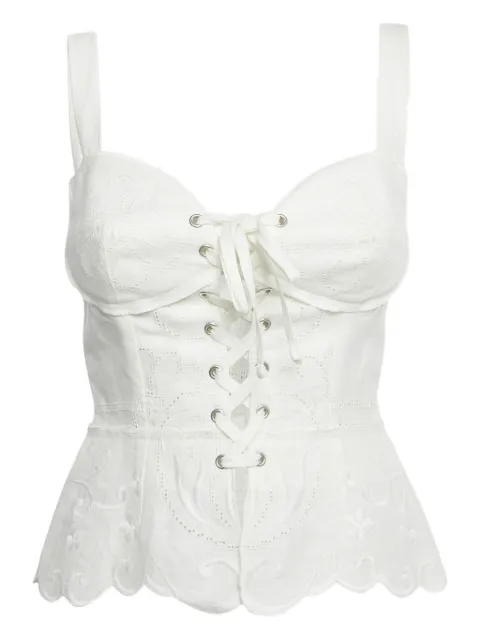 Dolce & Gabbana Pre-Owned embroidered lace-up corset