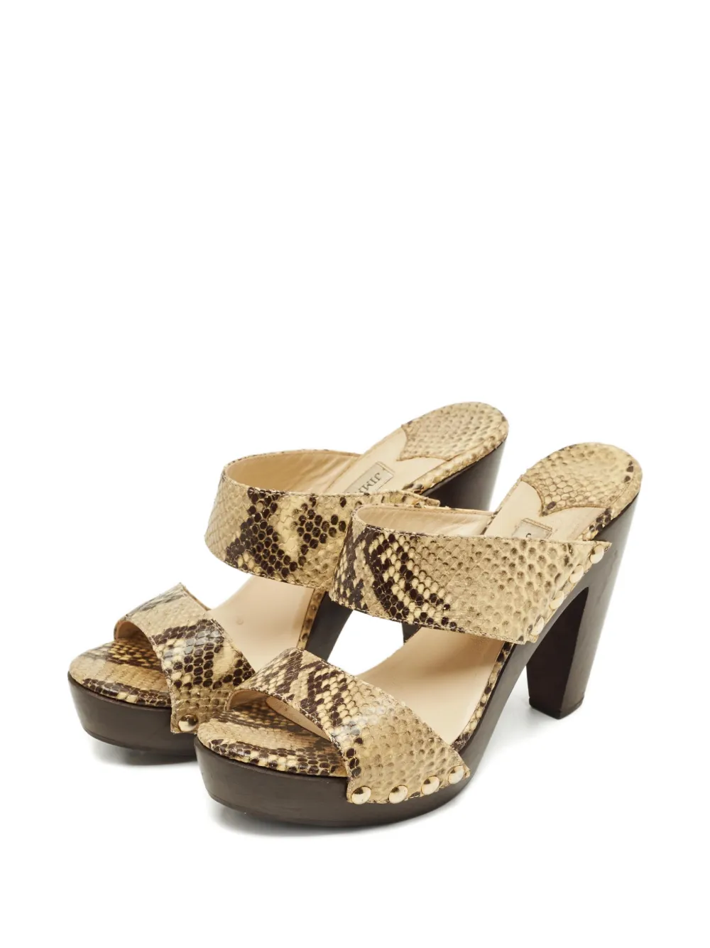 Jimmy Choo Pre-Owned Snakeskin embossed platform sandals | Image 2