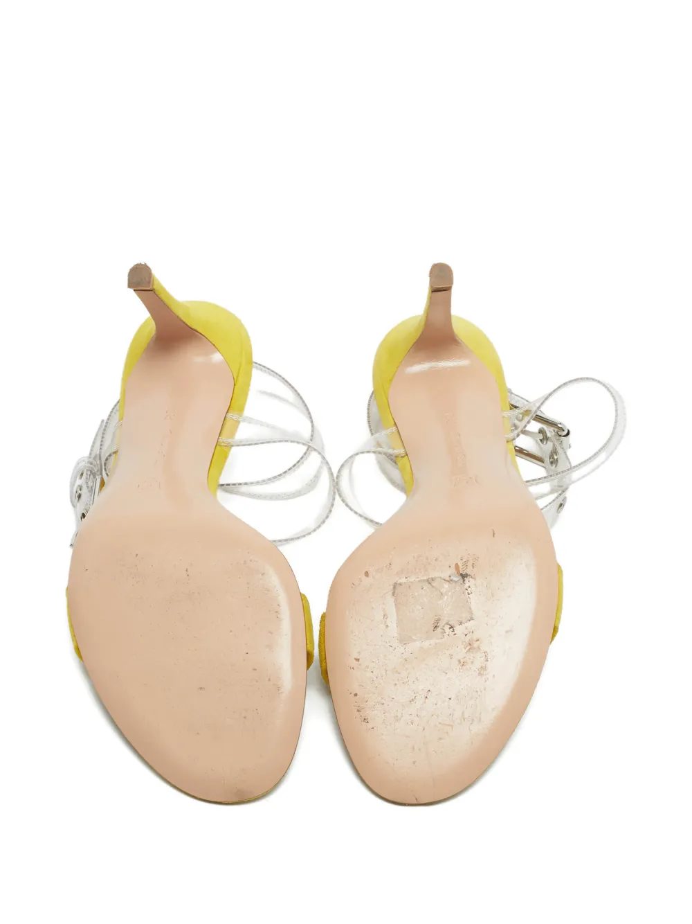 Gianvito Rossi Stella ankle-strap heeled sandals - Geel