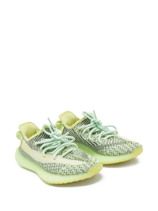 Adidas Yeezy 350 V2 Yeezreel lace-up Sneakers | Green | FARFETCH
