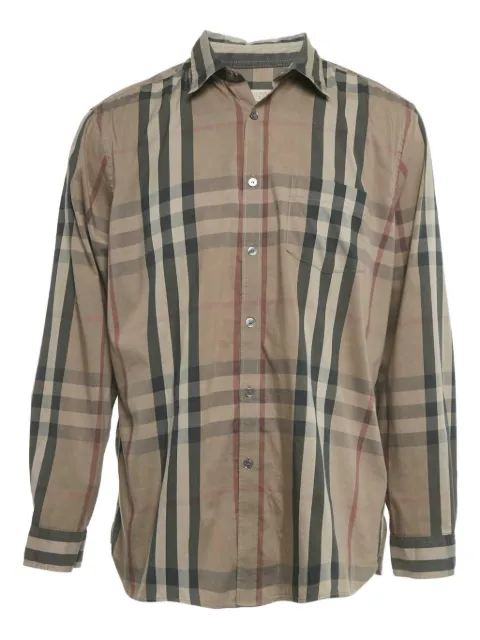 Burberry Pre-Owned check button shirt