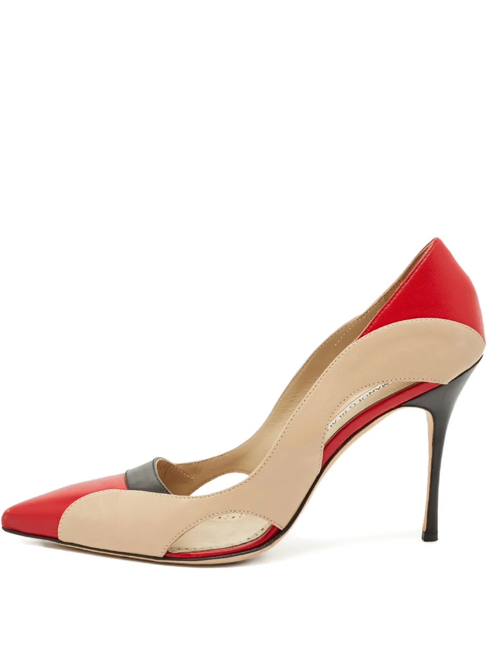 Manolo Blahnik Vestala cut-out heels - Toni neutri