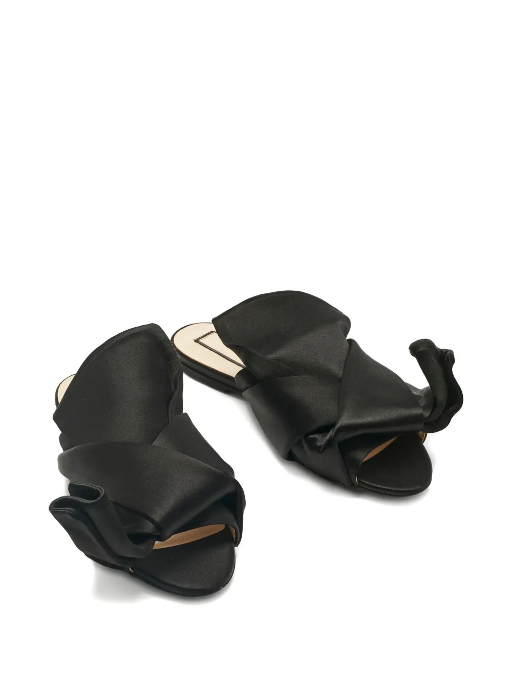 Nº21 knot detail mules - Zwart