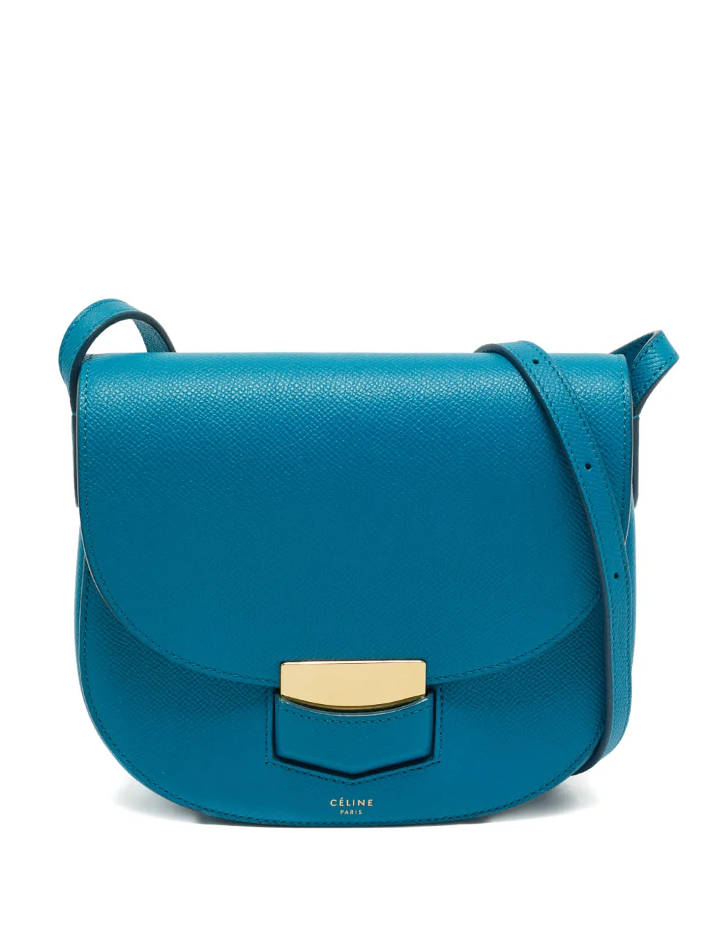 Celine Pre-Owned 2017 small Trotteur leather cross body bag - Blue